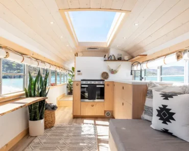 The Ultimate DIY: Couple Transforms A School Bus Into Their Dream Home